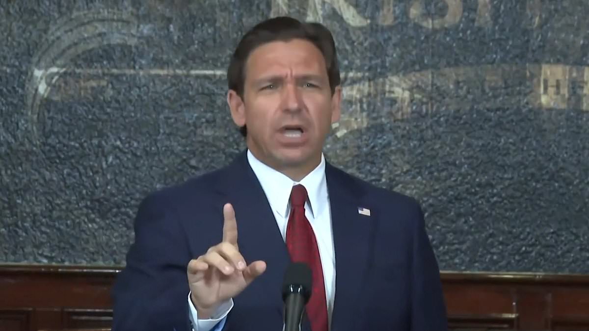 Ron DeSantis snaps at critic during Jacksonville press conference