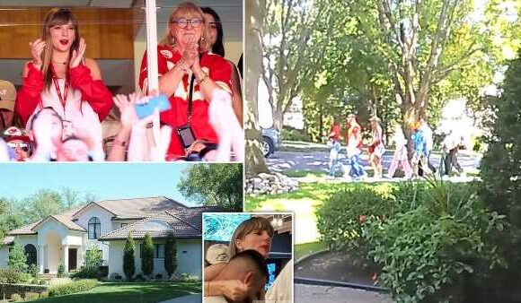 Taylor Swift met Travis Kelce's family just before Sunday's game