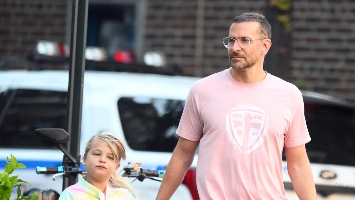 Bradley Cooper holds hands with daughter Lea in NYC
