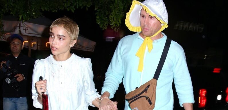 Channing Tatum and girlfriend Zoë Kravitz attend  Halloween party