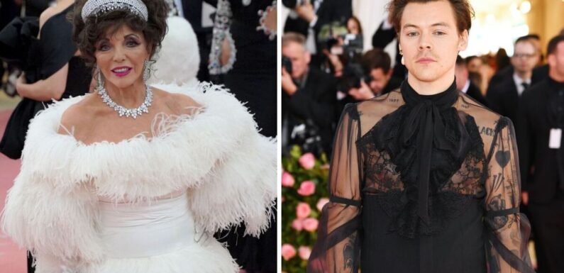 Dame Joan Collins sparks feud with Harry Styles after alleged Met Gala incident