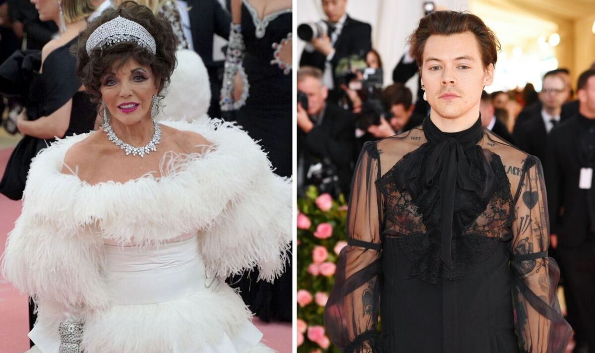 Dame Joan Collins sparks feud with Harry Styles after alleged Met Gala incident