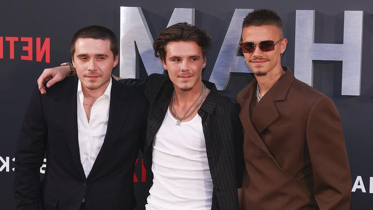 David Beckham's sons revive three of his legendary hairstyles