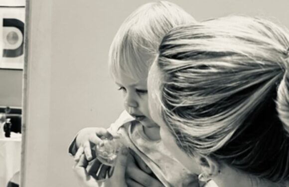 James Haskell posts snaps of baby Bodhi and Chloe Madeley after split