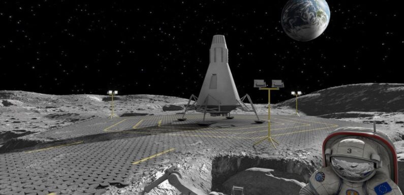 Lasers could be used to help lay roads across the surface of the Moon