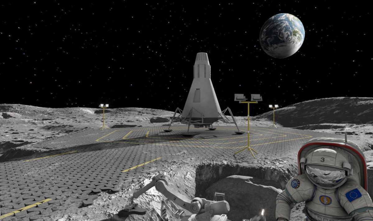 Lasers could be used to help lay roads across the surface of the Moon
