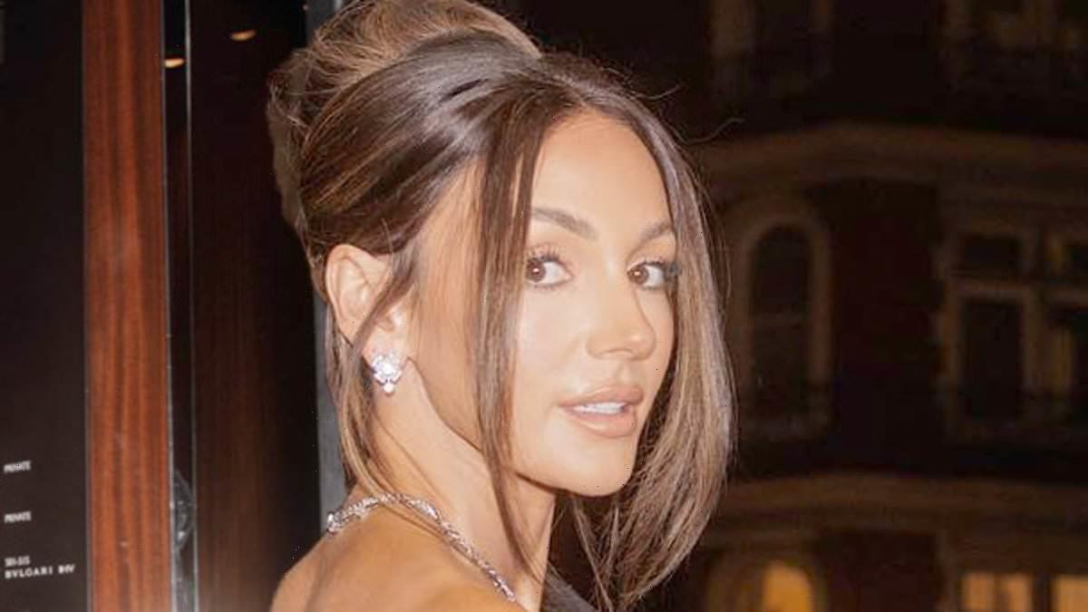 Michelle Keegan looks astonishing in a Bulgari mini dress in London