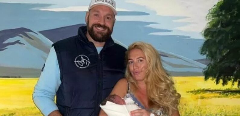 Paris Fury and husband Tyson reveal their newborn son's unique name