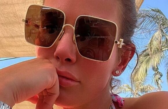 Rebekah Vardy shares sizzling bikini snap as Coleen Rooney drama rolls on