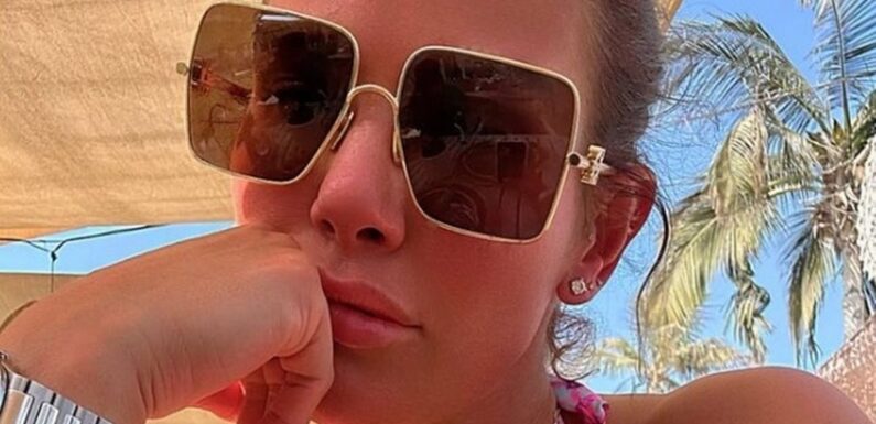 Rebekah Vardy shares sizzling bikini snap as Coleen Rooney drama rolls on