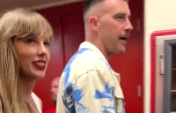 Taylor Swift fans joke Travis Kelce is 'wearing singer's CURTAINS'