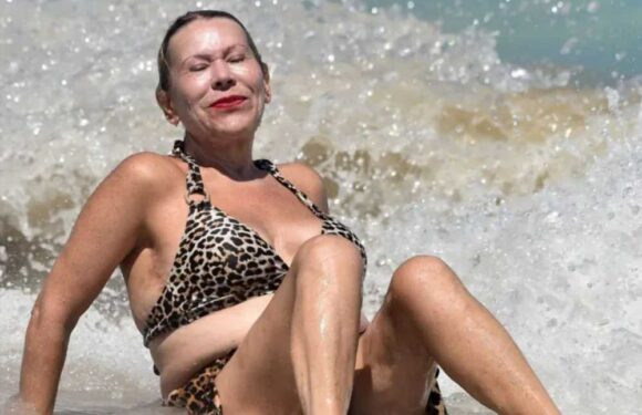 Tina Malone, 60, shows off 12st weight loss in leopard print bikini after boasting about wild sex life with toyboy | The Sun