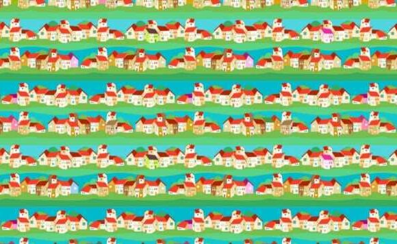 You’re a true genius if you can spot all 16 houses in this tricky brainteaser