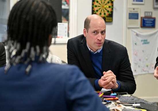 A Manchester youth asked Prince William how much money he has in his bank account