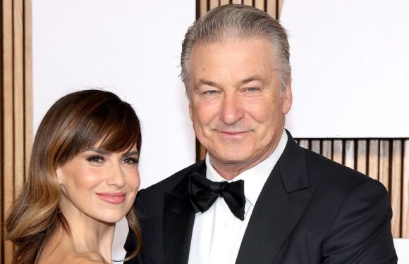 Alec and Hilaria Baldwin strike poses at Glamour Women of the Year