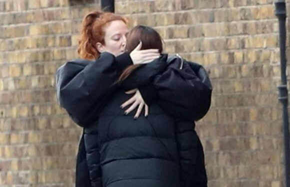 Alex Scott and Jess Glynne finally CONFIRM their romance with kiss