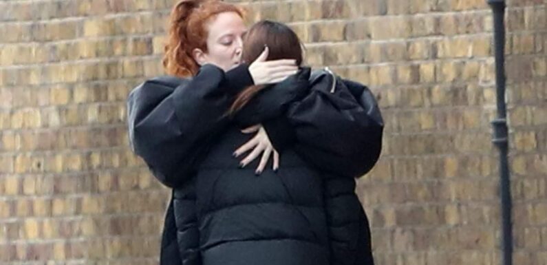 Alex Scott and Jess Glynne finally CONFIRM their romance with kiss