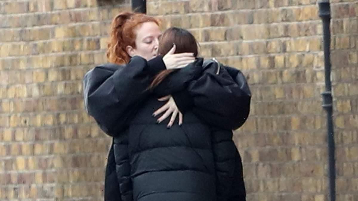 Alex Scott and Jess Glynne finally CONFIRM their romance with kiss