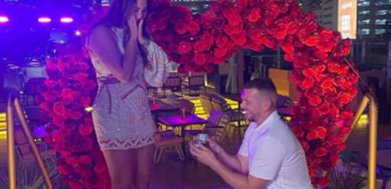 Charlotte Crosby's fiance Jake Ankers suffers dramatic panic attack during romantic proposal in Dubai | The Sun