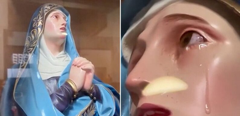 Christians call ‘crying’ Virgin Mary statue a ‘miracle’ with eyes turning ‘red’