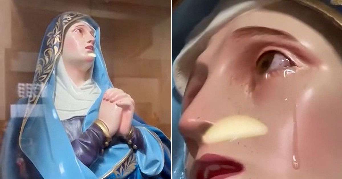 Christians call ‘crying’ Virgin Mary statue a ‘miracle’ with eyes turning ‘red’