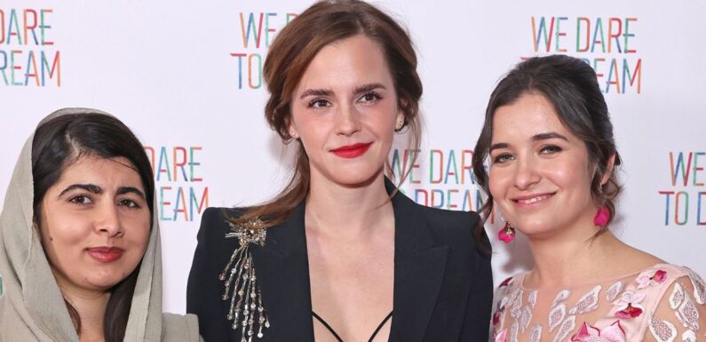 Emma Watson makes rare red carpet debut as she steals show in plunging blazer