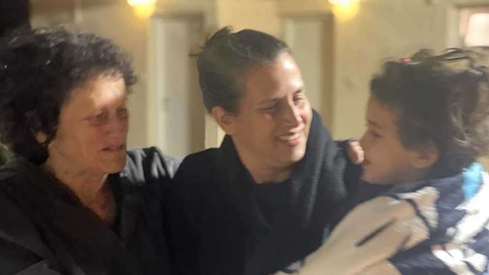 Emotional moment released US hostage Abigail Edan, 4, reunited with family seven weeks after Hamas murdered her parents | The Sun