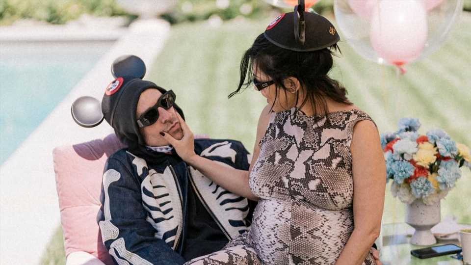 Kourtney Kardashian seen leaving hospital with Travis Barker days after giving birth to baby Rocky in stoic new photos | The Sun