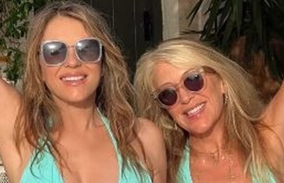 Liz Hurley branded ‘absolutely irresistible’ as she pours curves into bikini