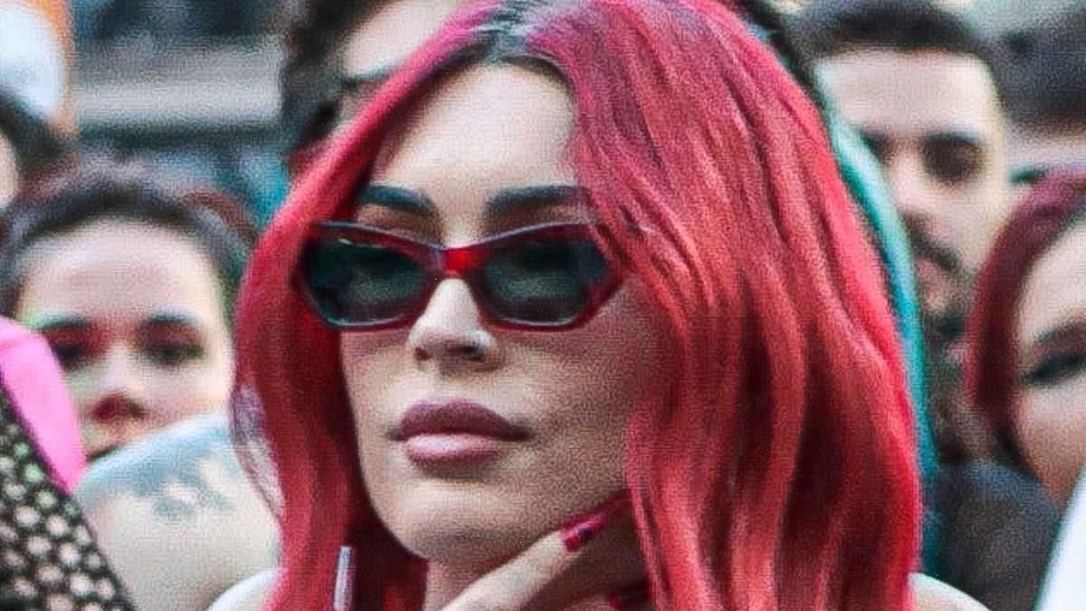 Megan Fox enjoys fiance Machine Gun Kelly's show in Brazil