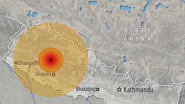 Nepal is hit by 6.4 magnitude earthquake, killing at least 37 people