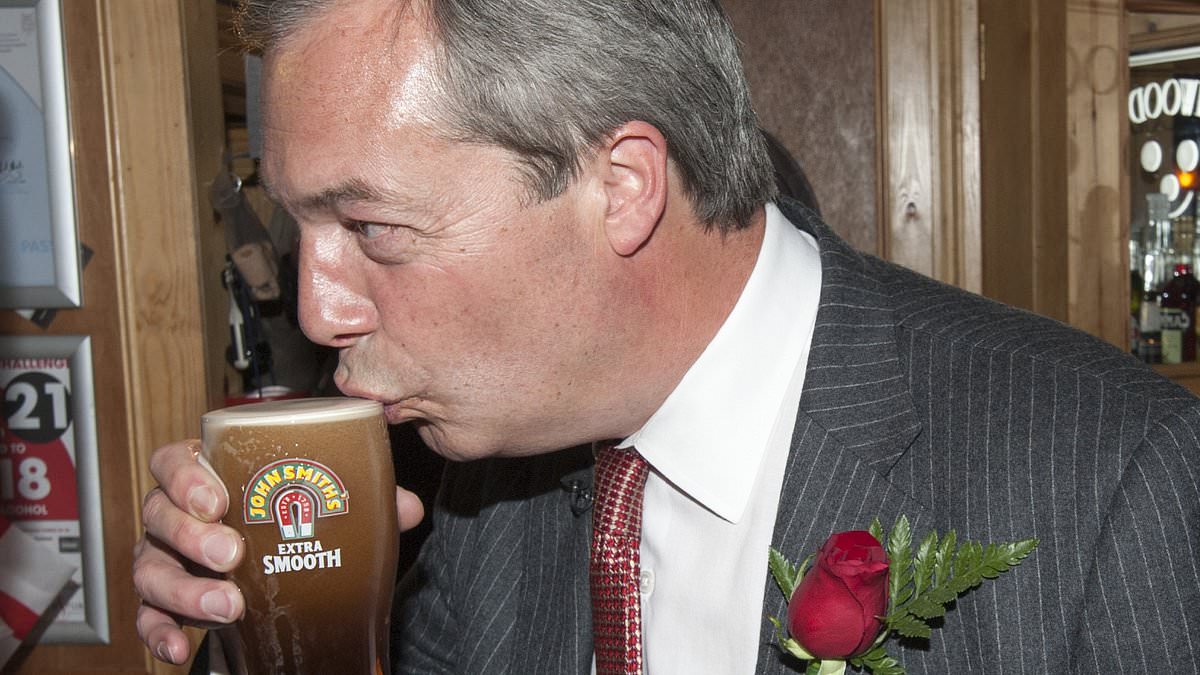 Nigel Farage 'ditches the booze ahead of appearance on I'm A Celeb'