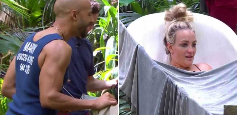 Rochelle Humes stunned as I'm A Celeb husband Marvin sings to Jamie Lynn Spears in the bath | The Sun