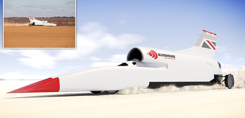Search is underway for a driver of a 800mph supersonic car