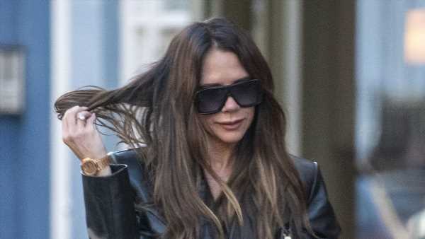 Victoria Beckham looks effortlessly chic on a lunch date with David