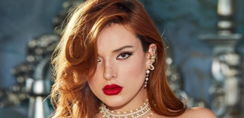 Bella Thorne goes topless while promoting her jewelry brand