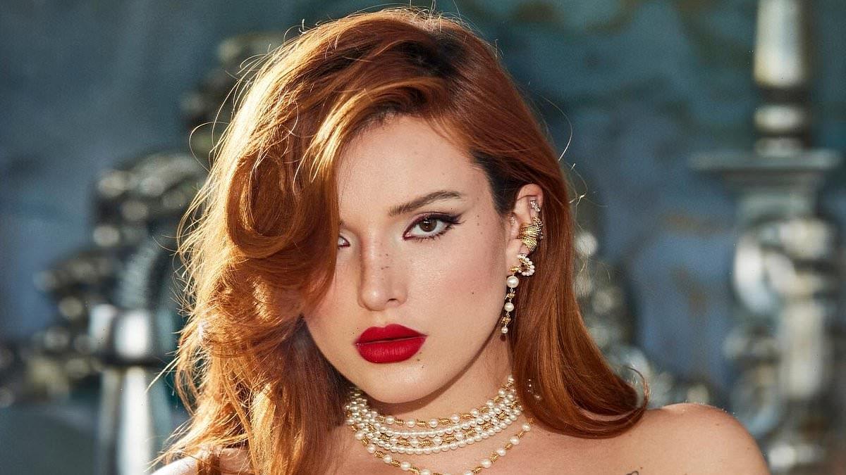 Bella Thorne goes topless while promoting her jewelry brand