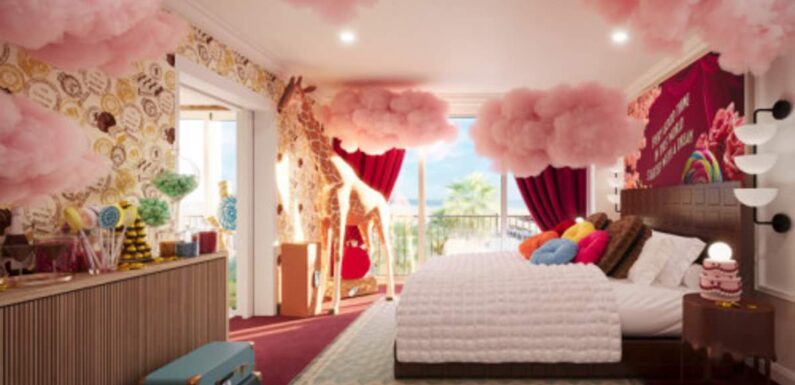 Booking.com creates Willy Wonka-inspired hotel rooms in LA and NYC