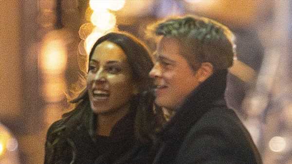 Brad Pitt looks as close as ever with his girlfriend Ines de Ramon