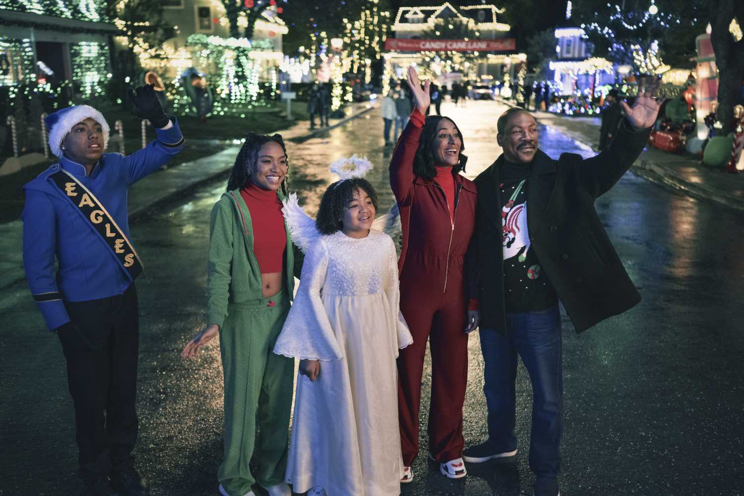 Candy Cane Lane fans stunned as set from hit TV show is recycled for Eddie Murphy film – but do you recognise which one? | The Sun