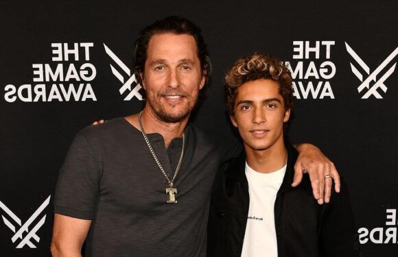 Matthew McConaughey, 54, he poses with lookalike son Levi, 15