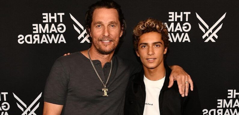 Matthew McConaughey, 54, he poses with lookalike son Levi, 15